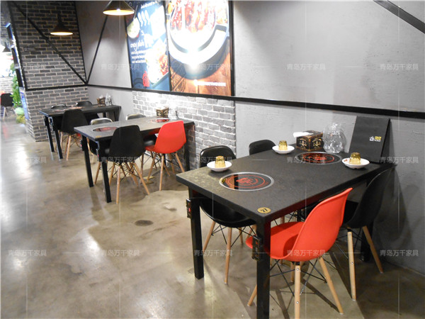  客瑞吉芝士排骨 李村萬(wàn)達(dá)店火燒石餐桌